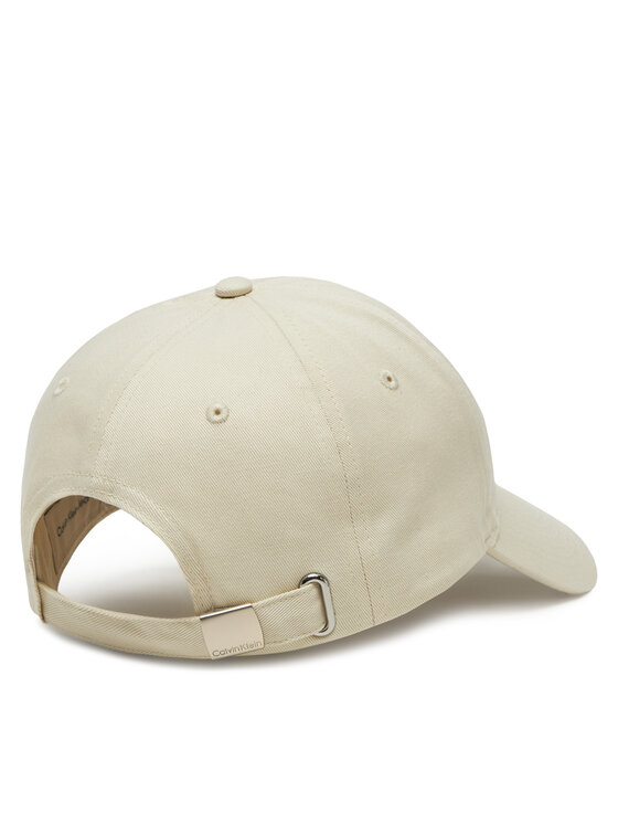 Calvin Klein Jeans Czapka z daszkiem Calvin Klein Jeans Mono Leather Patch Twill Cap LV04K5052G Biały