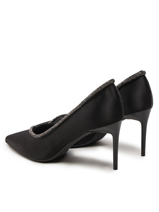 Max Mara Čevlji z visoko peto Max Mara Pumpcrystal80 24245263916 Črna