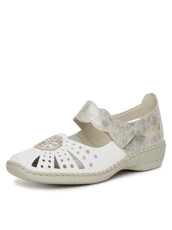 Rieker Poltopánky Rieker 41368-80 Biela