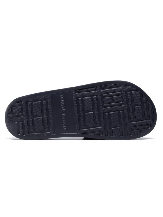 Tommy Hilfiger Natikače Tommy Hilfiger Th Glitter Pool Slide FW0FW04982 Tamnoplava
