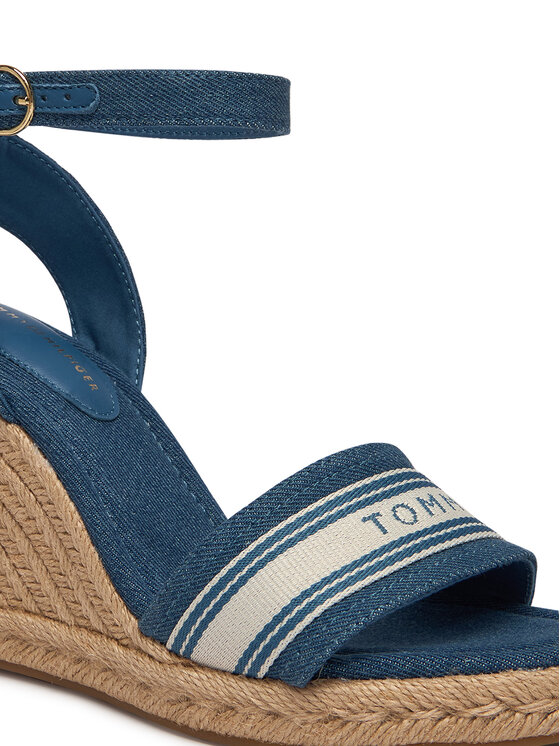 Tommy Hilfiger Еспадрили Tommy Hilfiger High Wedge Espad Webbing FW0FW09342 Син