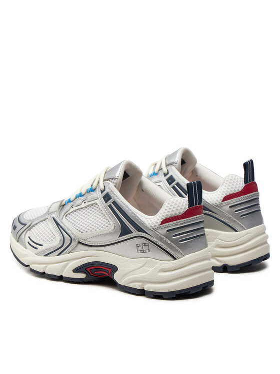 Tommy Jeans Snīkeri Tommy Jeans Archive Retro Runner EM0EM01486 Sudraba