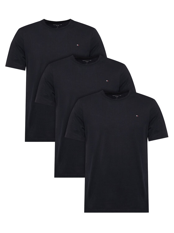 Tommy Hilfiger Tommy Hilfiger Conjunto de camisetas 3P Ss Tee UM0UM03870 Azul marino Regular Fit