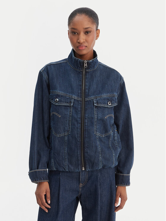 G-STAR G-Star Raw Τζιν μπουφάν Rib Trucker D28586-D536 Μπλε Regular Fit