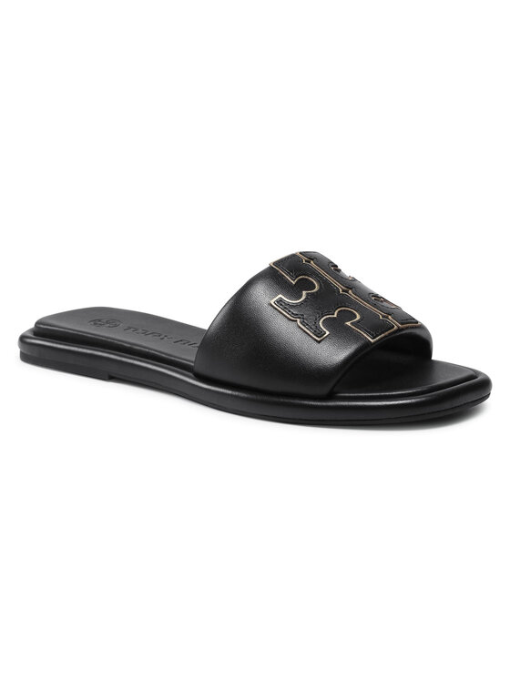 Tory Burch Natikači Tory Burch Doublet Sport Slide 79985 Črna
