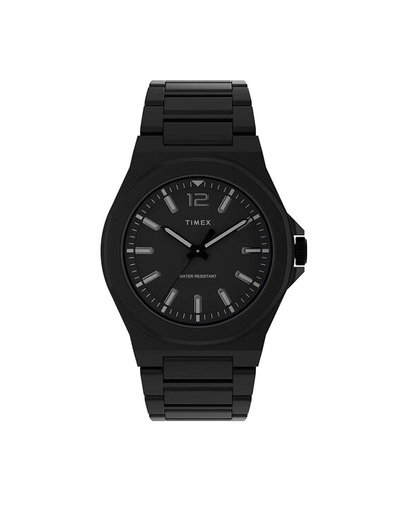 Timex Часовник Timex Essex Avenue TW2U42300 Черен