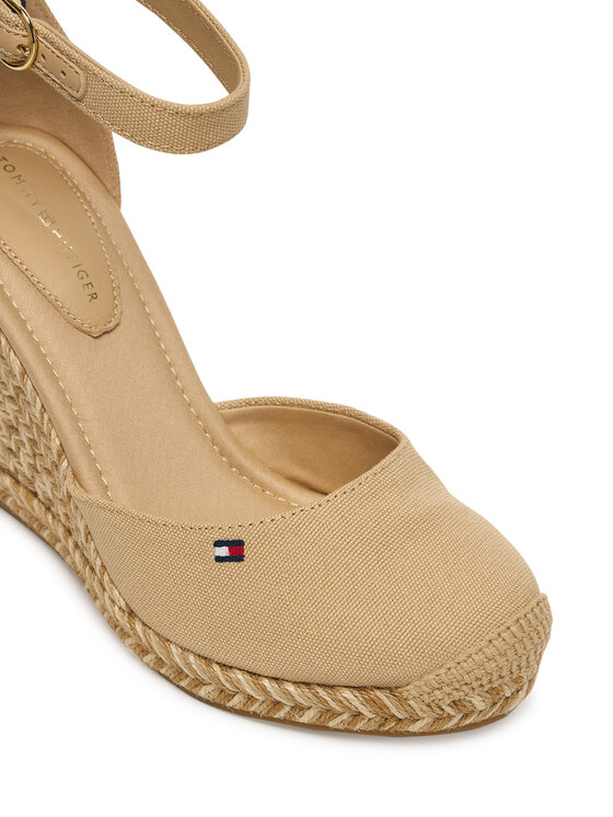Tommy Hilfiger Espadryle Tommy Hilfiger Wedge FW0FW09225 Beżowy