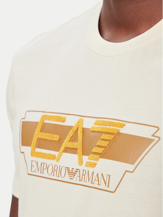 EA7 Emporio Armani EA7 Emporio Armani Camiseta 7M002433 AF12503 U1079 Crema Regular Fit