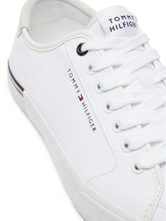 Tommy Hilfiger Teniszcipő Tommy Hilfiger Core Corporate Vulc Canvas FM0FM05398 Fehér
