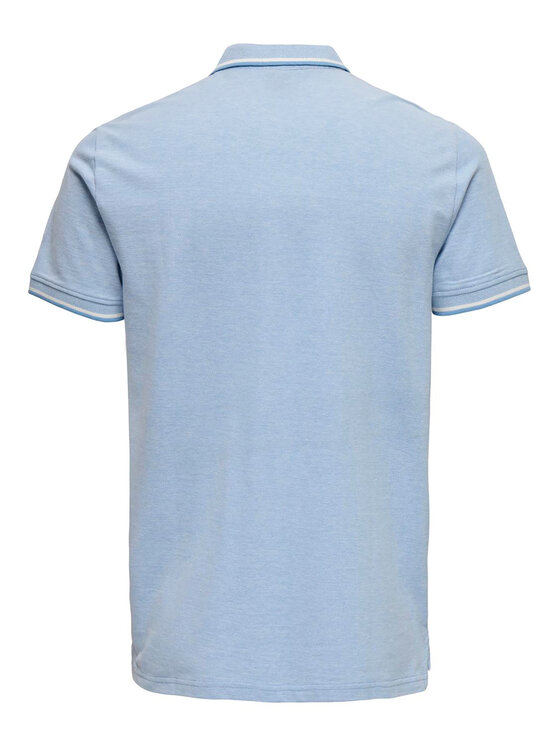 Only & Sons Only & Sons Polo majica Fletcher 22024827 Svetlo modra Regular Fit