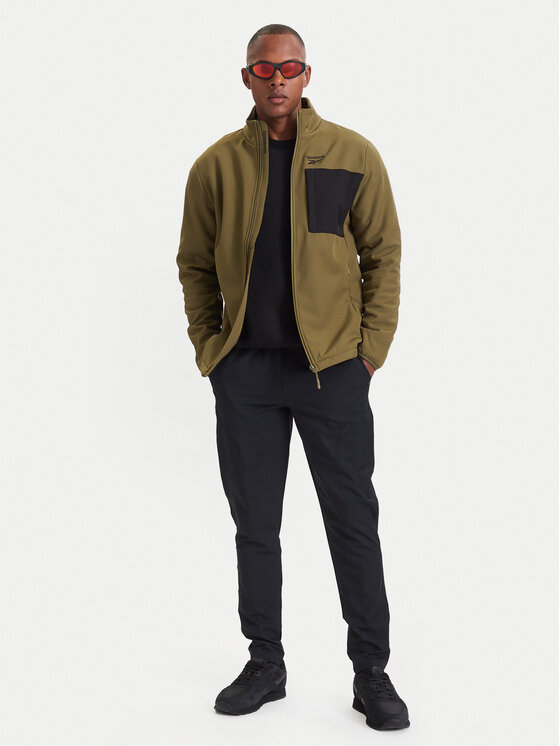 Reebok Reebok Softshelljacke RCC00096 Dunkelgrün Regular Fit