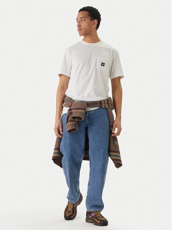 Element Element Camiseta Icon Label Pocket ELYKT00198 Blanco Regular Fit