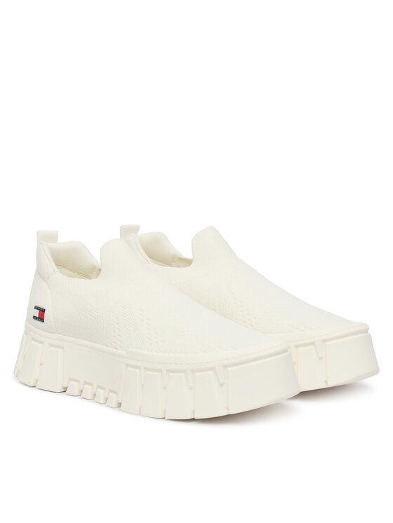 Tommy Jeans Αθλητικά Tommy Jeans Tjw Chunky Knit Sneaker EN0EN03014 Λευκό