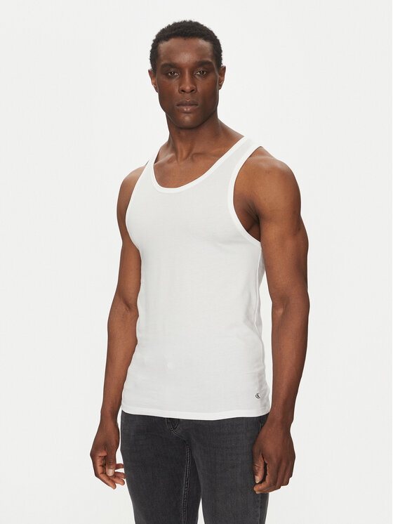 Calvin Klein Underwear Calvin Klein Underwear Set di canotte Tank 3Pk LV00NB4184 Bianco Slim Fit