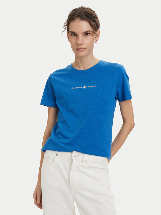 Beverly Hills Polo Club Beverly Hills Polo Club Camiseta P-SS26W-TS6510 Azul Regular Fit