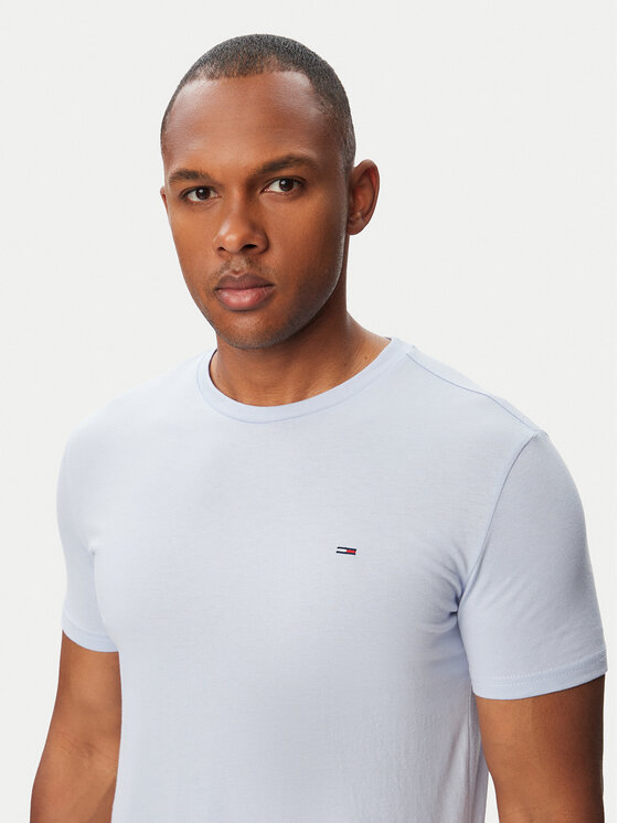 Tommy Jeans Tommy Jeans Camiseta Jaspe DM0DM20363 Azul claro Slim Fit
