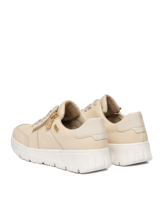 Rieker Sneakersy Rieker N1301-60 Béžová