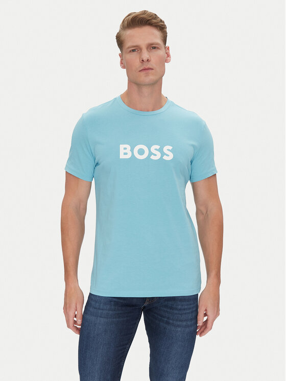 BOSS BOSS Majica 50491706 Modra Regular Fit