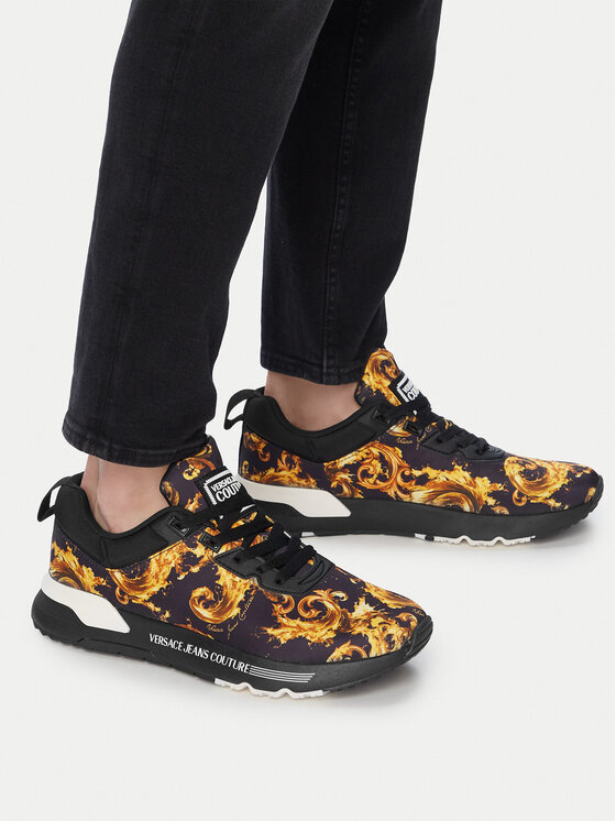 Versace Jeans Couture Снікерcи Versace Jeans Couture 80YA3SA1 Чорний