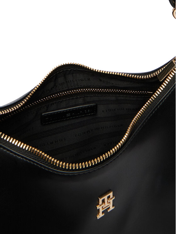 Tommy Hilfiger Torbica Tommy Hilfiger Th Essential Shoulder Bag AW0AW18374 Crna