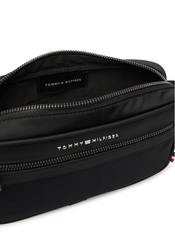 Tommy Hilfiger Maža rankinė Tommy Hilfiger Th Repreve Ew Reporter AM0AM14152 Juoda