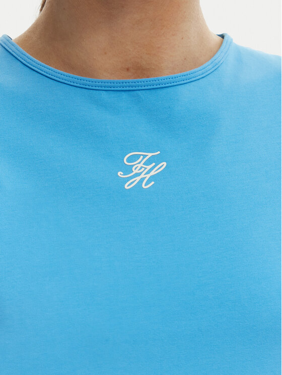 Tommy Hilfiger Tommy Hilfiger Camiseta WW0WW48710 Azul Slim Fit