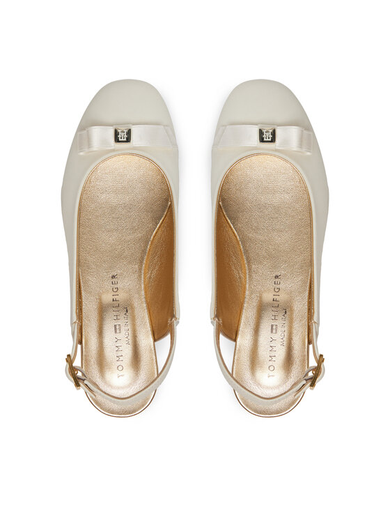 Tommy Hilfiger Sandales Tommy Hilfiger Ballerina Chanel T4A3-33929-0206 S Écru