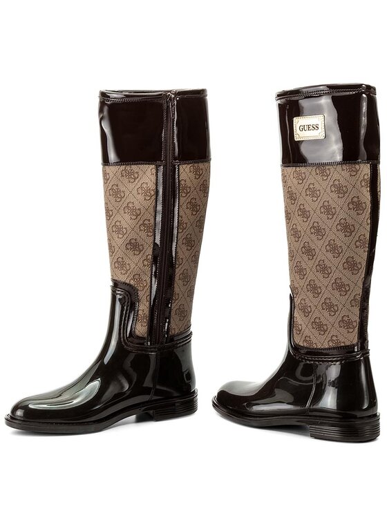 Guess Gumijas zābaki Guess New Sissy FLSIS3 RUB11 Brūns