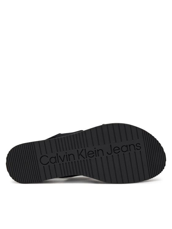 Calvin Klein Jeans Szandál Calvin Klein Jeans Flatform Sandal Sling In YW0YW01788 Fekete