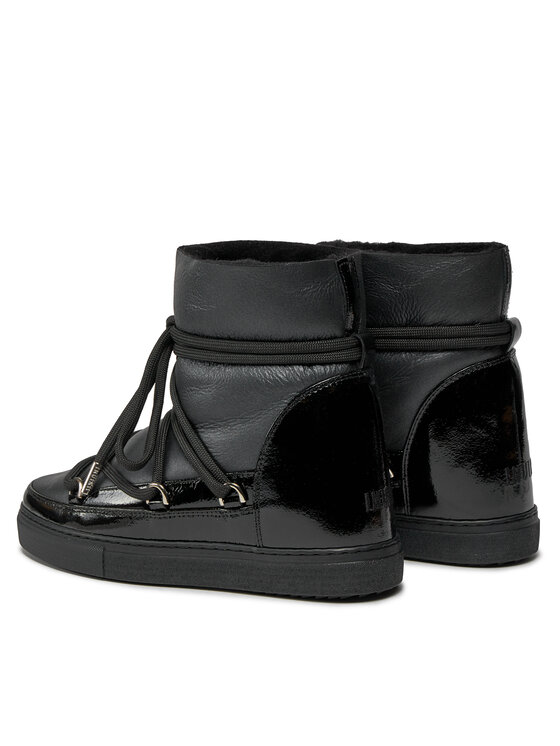 Inuikii Sniega zābaki Inuikii Gloss Wedge 75203-007 Melns