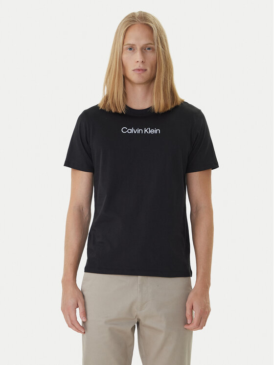 Calvin Klein Calvin Klein Camiseta Logo 30s LV04LD230G Negro Relaxed Fit
