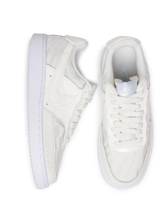 nike court vision low sail white and aura