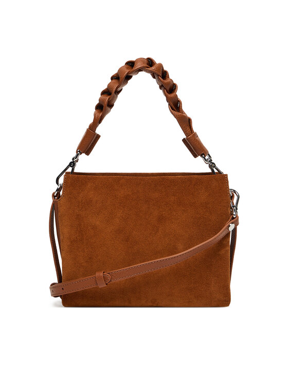Coccinelle Сумка Coccinelle P6P Boheme Suede Bimaterial E1 P6P 58 01 01 Коричневий