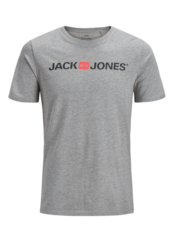 Jack & Jones Jack & Jones Marškinėliai Corp Logo 12137126 Pilka Slim Fit