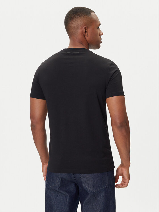 KARL LAGERFELD KARL LAGERFELD Camiseta 755072 554255 Negro Regular Fit