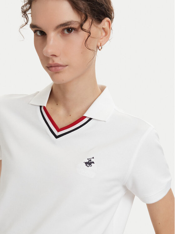 Beverly Hills Polo Club Beverly Hills Polo Club Polo P-SS26W-P2217 Blanco Regular Fit