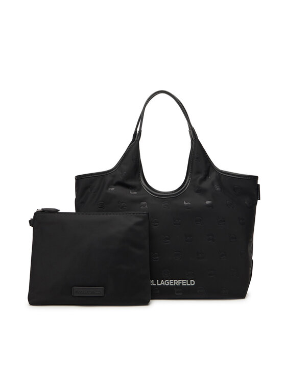 KARL LAGERFELD Ročna torba KARL LAGERFELD A3W30116 Črna