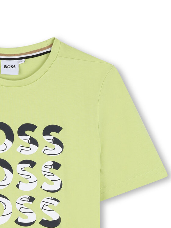 BOSS BOSS Футболка J52038 D Зелений Regular Fit