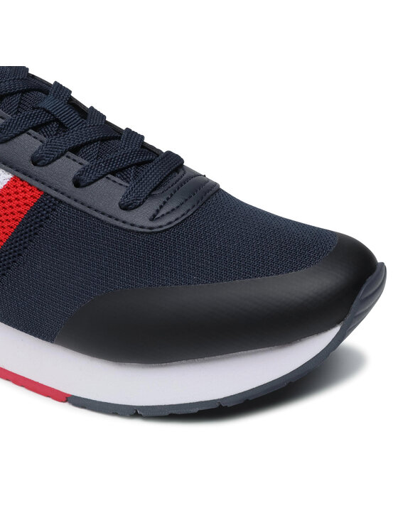 Tommy Hilfiger Zapatillas Tommy Hilfiger Retro Knit Stripes Runner FM0FM03610 Azul marino