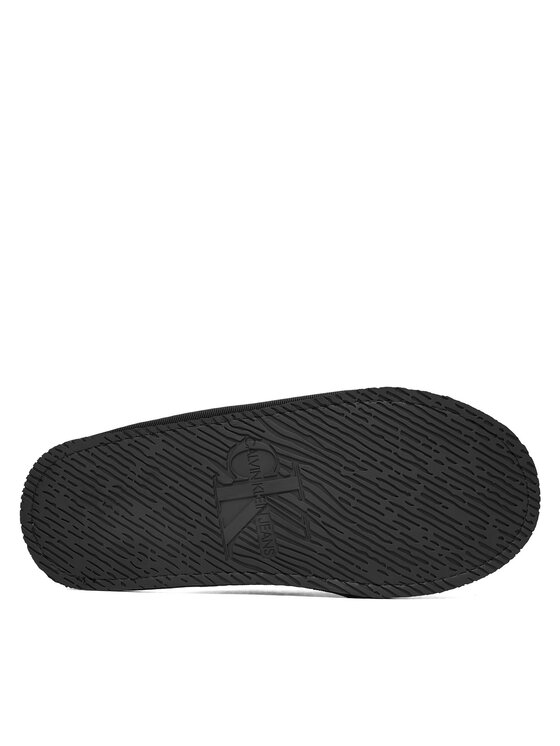 Calvin Klein Jeans Naminės šlepetės Calvin Klein Jeans Slipper Satin Moire YW0YW02053 Juoda
