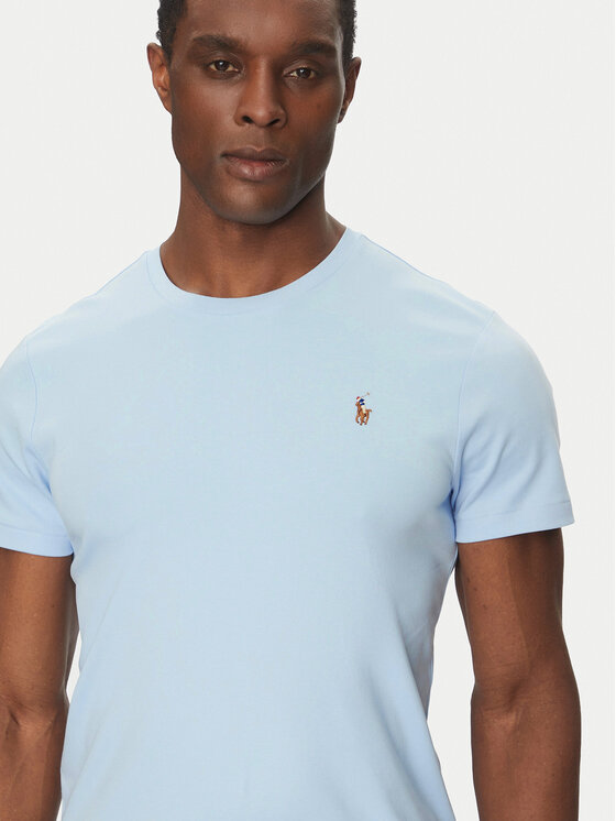 Polo Ralph Lauren Polo Ralph Lauren Футболка Classics 710740727 Блакитний Slim Fit
