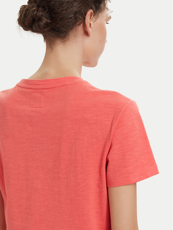 Beverly Hills Polo Club Beverly Hills Polo Club Camiseta P-SS26W-TS6510 Coral Regular Fit