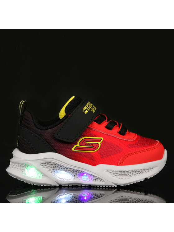Skechers Sneakersy Skechers S-Lights Meteor-Lights - Krendox 401495N/RDBK Červená