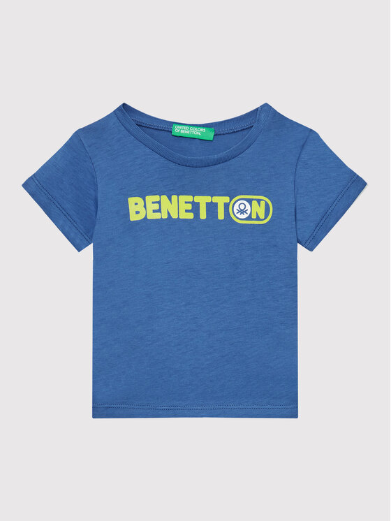 United Colors Of Benetton United Colors Of Benetton Футболка 3I1XG102N Голубий Regular Fit