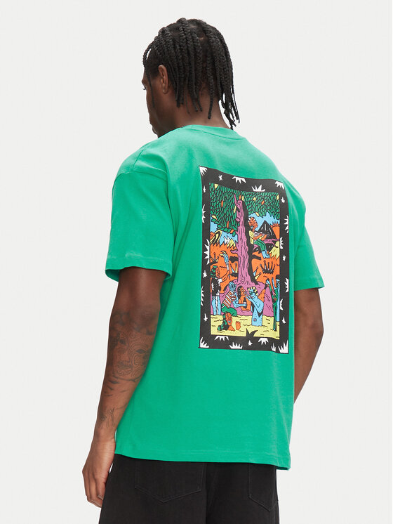 Volcom Volcom Футболка Bob Moleema A4312554 Зелений Loose Fit