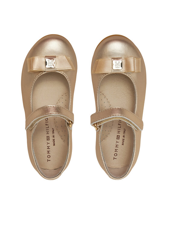Tommy Hilfiger Baleriny Tommy Hilfiger Ballerina T1A3-33927-0220 S Złoty
