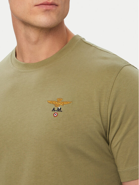 Aeronautica Militare Aeronautica Militare Camiseta 262TS1580UJ00372 Verde Regular Fit