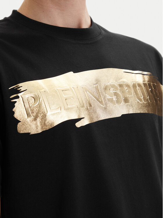 Plein Sport Plein Sport Camiseta PADC MTK7204 SJY001N Negro Regular Fit