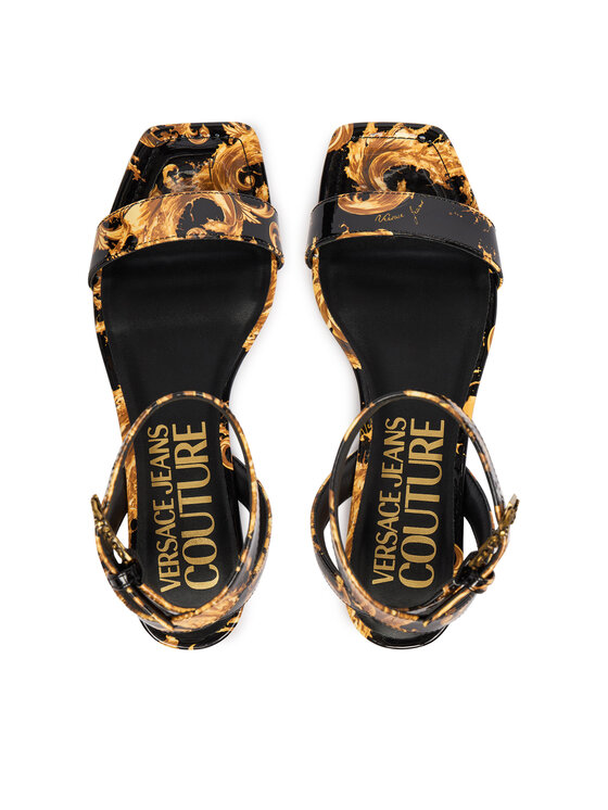 Versace Jeans Couture Босоніжки Versace Jeans Couture 80VA3S61 ZS366 G89 Чорний
