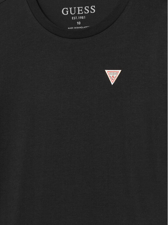 Guess Guess T-shirt L5YI38 K5M20 Crna Regular Fit